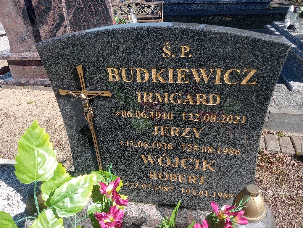 Grób Irmgard Budkiewicz